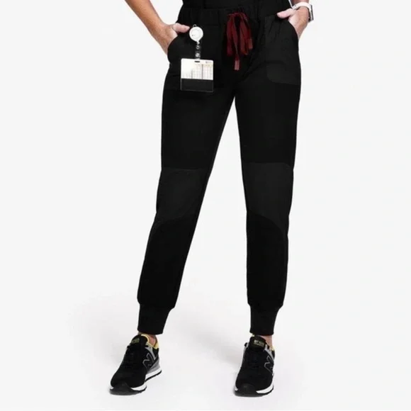 Figs Women's Black Joggers with Mickey Mouse Design - Picture 2 of 12